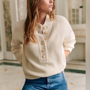 Sezane Lucas sweater / jumper in Ecru - size small